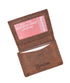 Soft Vintage Genuine Leather RFID Business Card ID Holder with Expandable Pocket RFID70HTC