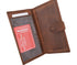 Vintage Genuine Leather RFID Blocking Simple Checkbook Cover with Snap Closure RFID157HTC