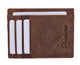 Mens Slim Vintage Genuine Leather RFID Blocking Front Pocket Wallet Thin Card Holder RFID370HTC-[Marshal wallet]- leather wallets