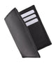 New RFID Blocking Slim Thin Mens Bifold Soft Genuine Leather ID Wallet Black Card Holder RFIDP71-[Marshal wallet]- leather wallets