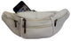 Genuine Cowhide Leather Waist Fanny Pack Pouch 6 Compartments White 3077WH-[Marshal wallet]- leather wallets