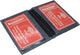 Marshal Genuine Leather Double ID Slim Thin Credit Card Mini RFID Blocking Wallet Holder Bifold Driver's License Safe RFID621515