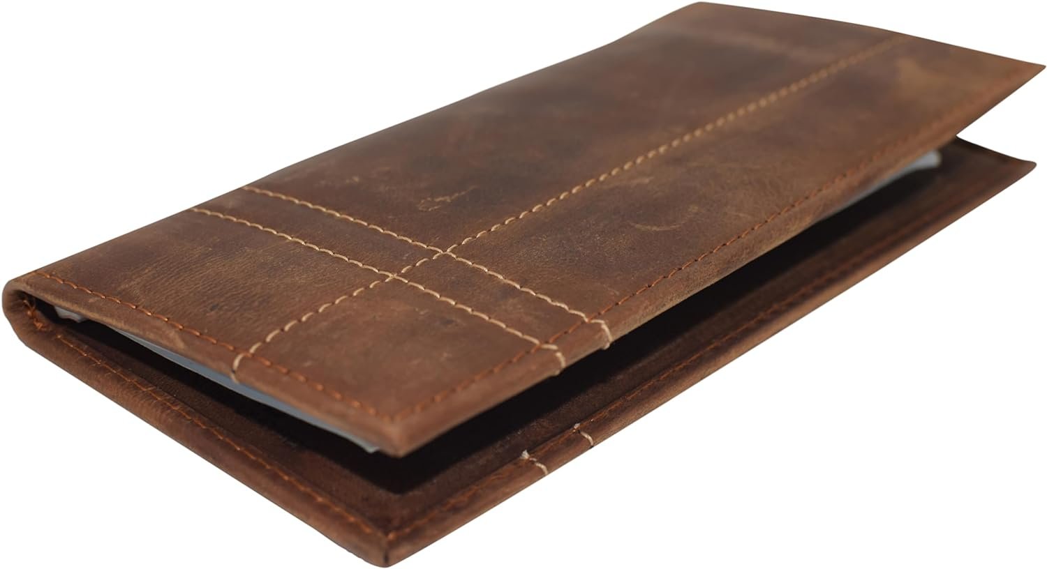 Checkbook Covers With Rfid Protection CAZORO Vintage Leather RFID Blocking Long Bifold Checkbook Cover Holde ...