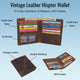 RFID Protected Premium Vintage Leather Bifold Hipster Credit Card Slim Wallet for Men RFID602502HTC