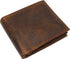 Men's RFID Blocking Vintage Leather Center Flap Bifold Credit Card ID Wallet for Men RFID600052HTC