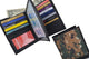 RFID Blocking Camouflage Bifold Hipster Multi Credit Card ID Holder Camo Wallet Premium Leather