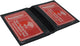Marshal Genuine Leather Double ID Slim Thin Credit Card Mini RFID Blocking Wallet Holder Bifold Driver's License Safe RFID621515