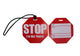 VS SKT OO2/Stop Sign Tag Red Luggage Tag-[Marshal wallet]- leather wallets
