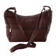 Womens Genuine Leather Purse Adjustable Strap Mid Size Multi Pocket Shoulder Bag 3003-[Marshal wallet]- leather wallets